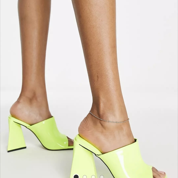Neon chunky heels - Picture 3 of 3